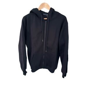 Blue Ice Men's Black Full Zip Fleece Hoodie Sweatshirt NWT Size M